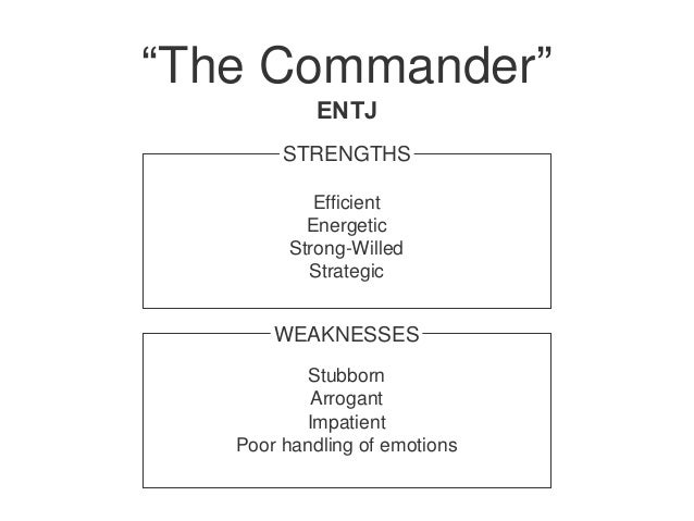 Entj weaknesses